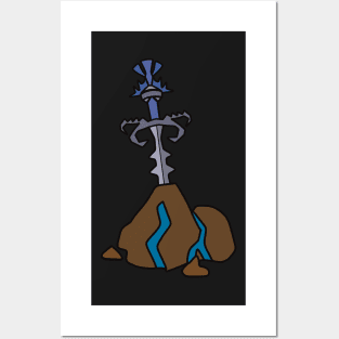 Godsword in the stone Posters and Art